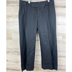 Banana Republic womens 6 jackson fit black dress pant cropped